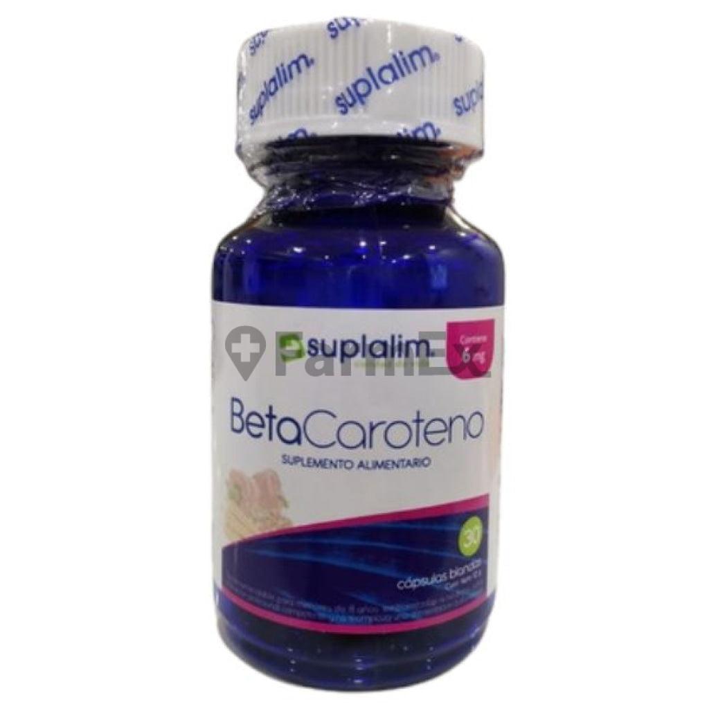 Betacaroteno 6 mg x 30 comprimidos Suplalim